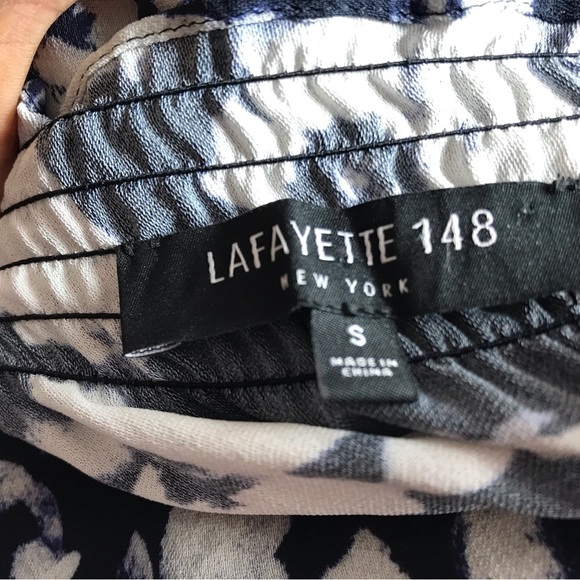 Lafayette 148 Small‎ Raelyn Augusto Crepe Floral Pullover Blouse Romantic Boho - Picture 8 of 9